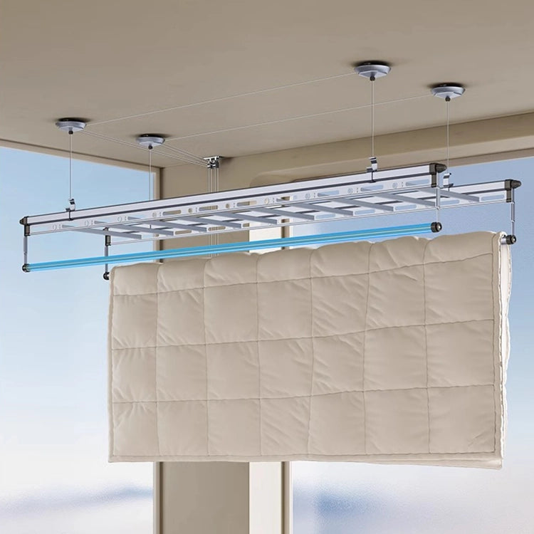 Square rod Manual winch clothes airer