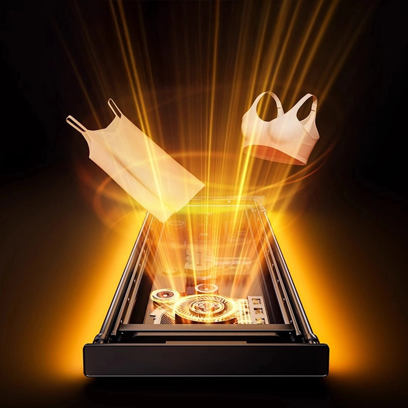 PTC dual-core drying system with 360° hot air circulation for rapid moisture removal and energy-efficient drying