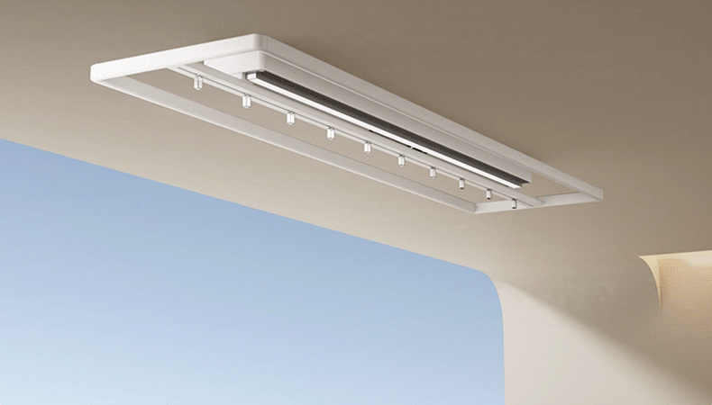 Five-rod frame design for enhanced drying efficiency on ceiling-mounted electric racks