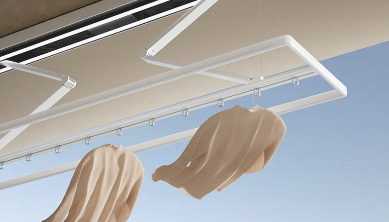 Windproof hanging rings prevent clothes from falling in strong winds, ensuring safe drying even outdoors.