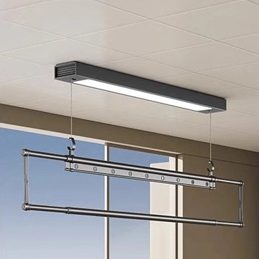 Easerack M2 Mini drying rack integrated ceiling installation.