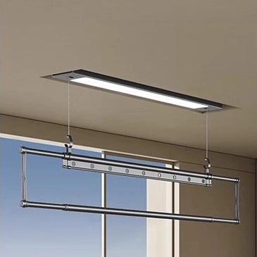 Easerack M2 Mini drying rack recessed ceiling installation.