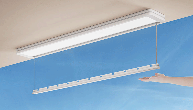 Easerack M3 Mini automatic lift – Gently lift 2cm to trigger smart ascending function for effortless drying.