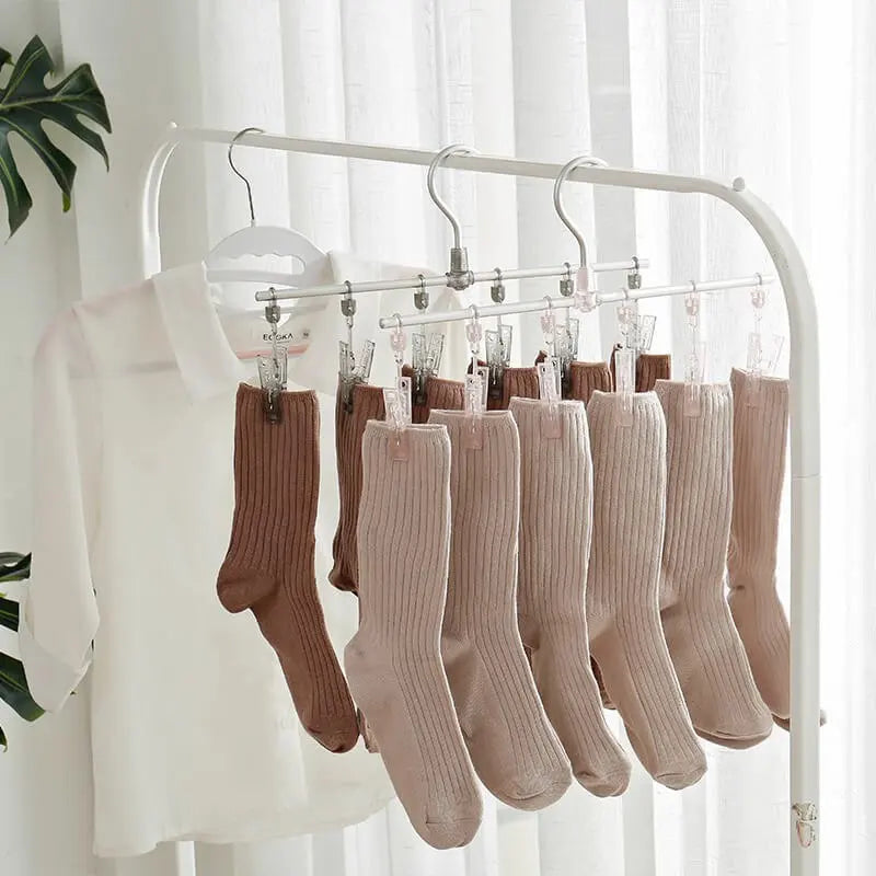 Séchoir à chaussettes en aluminium Easerack pour maintenir les chaussettes sur le séchoir pour une organisation efficace du linge