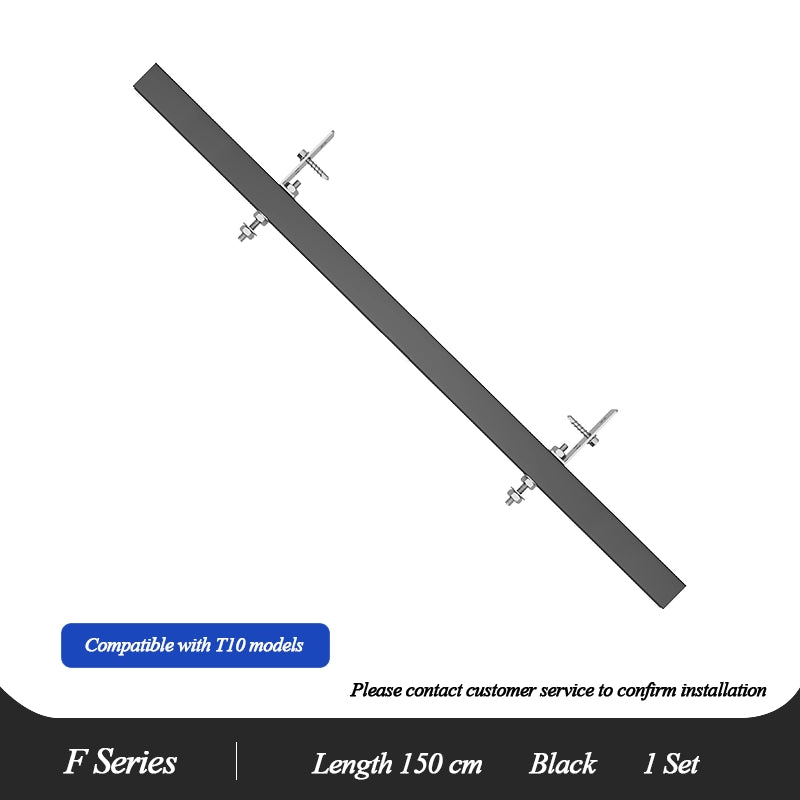 Easerack F Series 150 cm black mounting bar, single set, compatible with T10 models