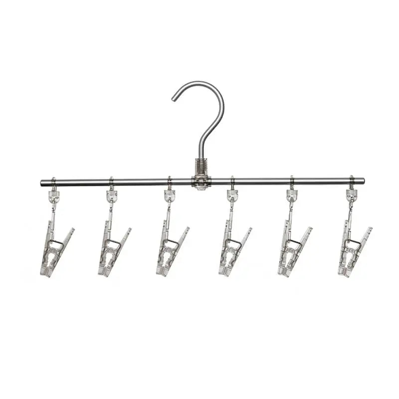Séchoir à chaussettes en aluminium avec pinces