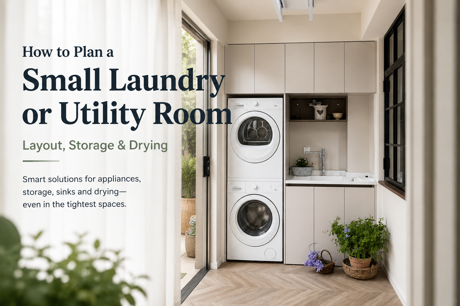 How to Plan a Small Laundry or Utility Room: Layout, Storage & Drying