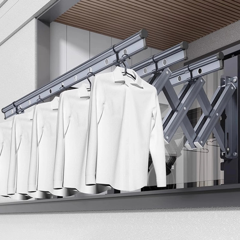 Wall-Mounted Retractable Drying Rack
