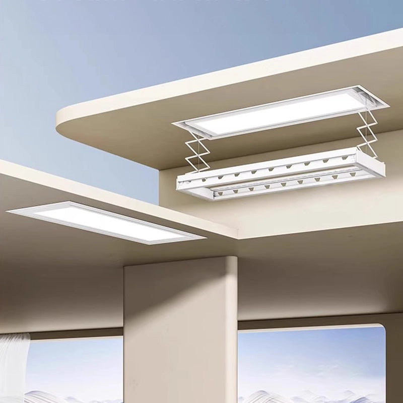 Easerack M20 Trockenstange in geöffnetem und geschlossenem Zustand, Vergleichsdarstellung.