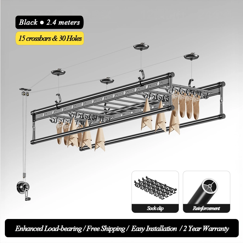 Wäscheständer mit Handwinde