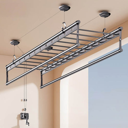 Wall Mounted Folding Clothes Drying Rack – Space-Saving | EaseRack Hide