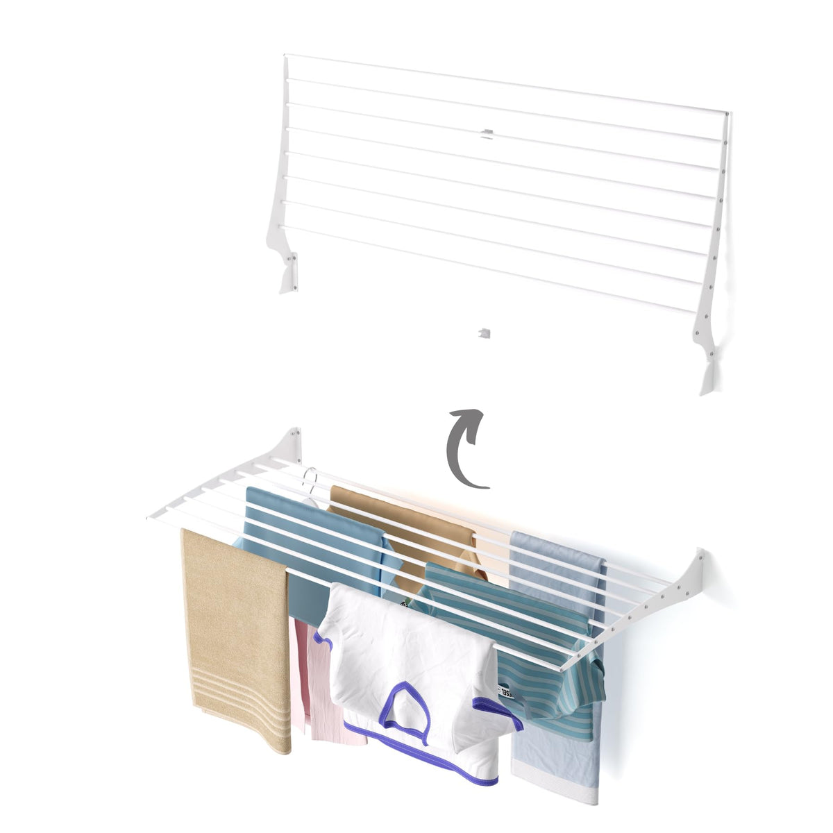 Choisir un étendoir mural pour petites buanderies